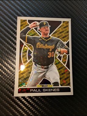 2025 Topps Update Paul Skenes #BG-6 Black Gold Pirates
